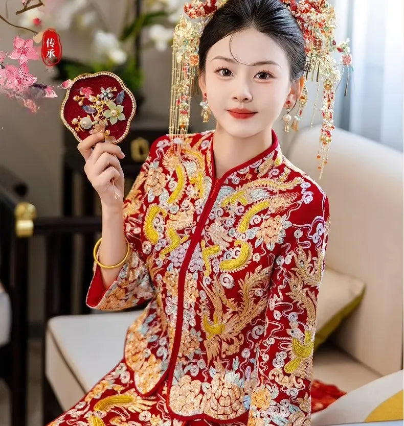 Chinese Wedding Dragon Phoenix Qun Kwa | Charm