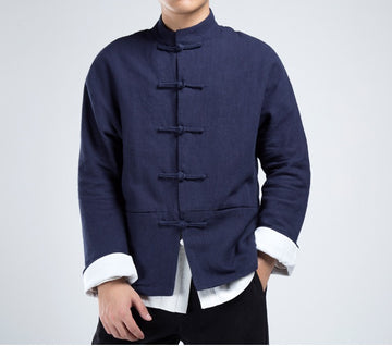 Tang Kung Fu Linen Raglan Sleeve Shirt