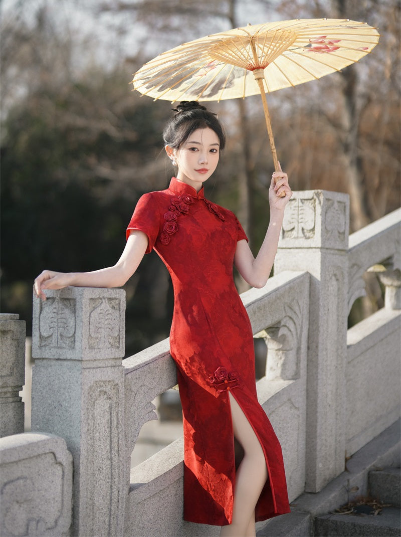 Red Modern Qipao Red Modern Qipao