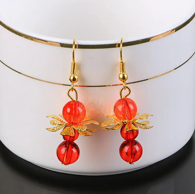 Rot-goldenes orientalisches Haarteil | Narzisse