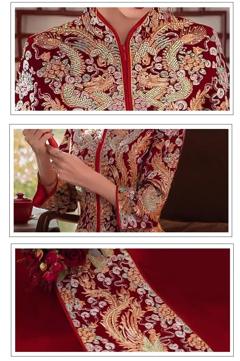 Chinese Wedding Dragon Phoenix Qun Kwa | Charm
