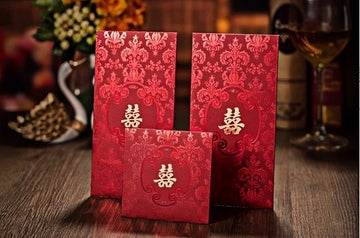 Double Happiness Red Envelopes for chinese wedding