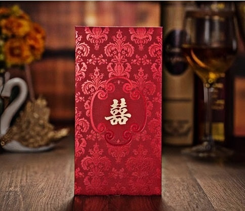 Double Happiness Red Envelopes for Asian wedding
