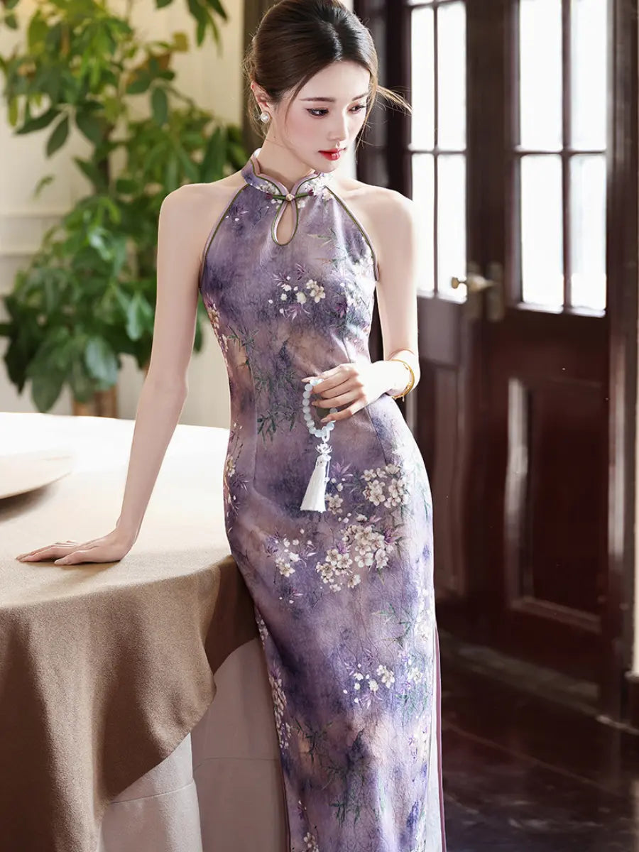 chinese halter neck dress Modern Chinese Wedding Dress