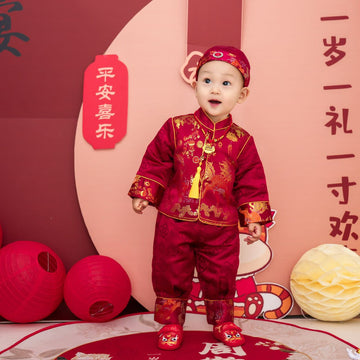 Traditional Chinese Baby Outfit with Qílín