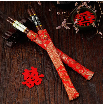 Rosewood Chopsticks with Pouch Bag - Oriental Me
