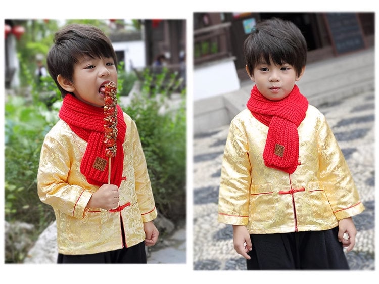 Dragon Tang Jacket Suit for Kids - Oriental Me
