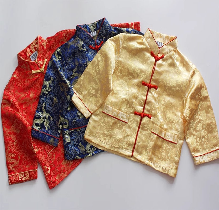 Dragon Tang Jacket Suit for Kids - Oriental Me