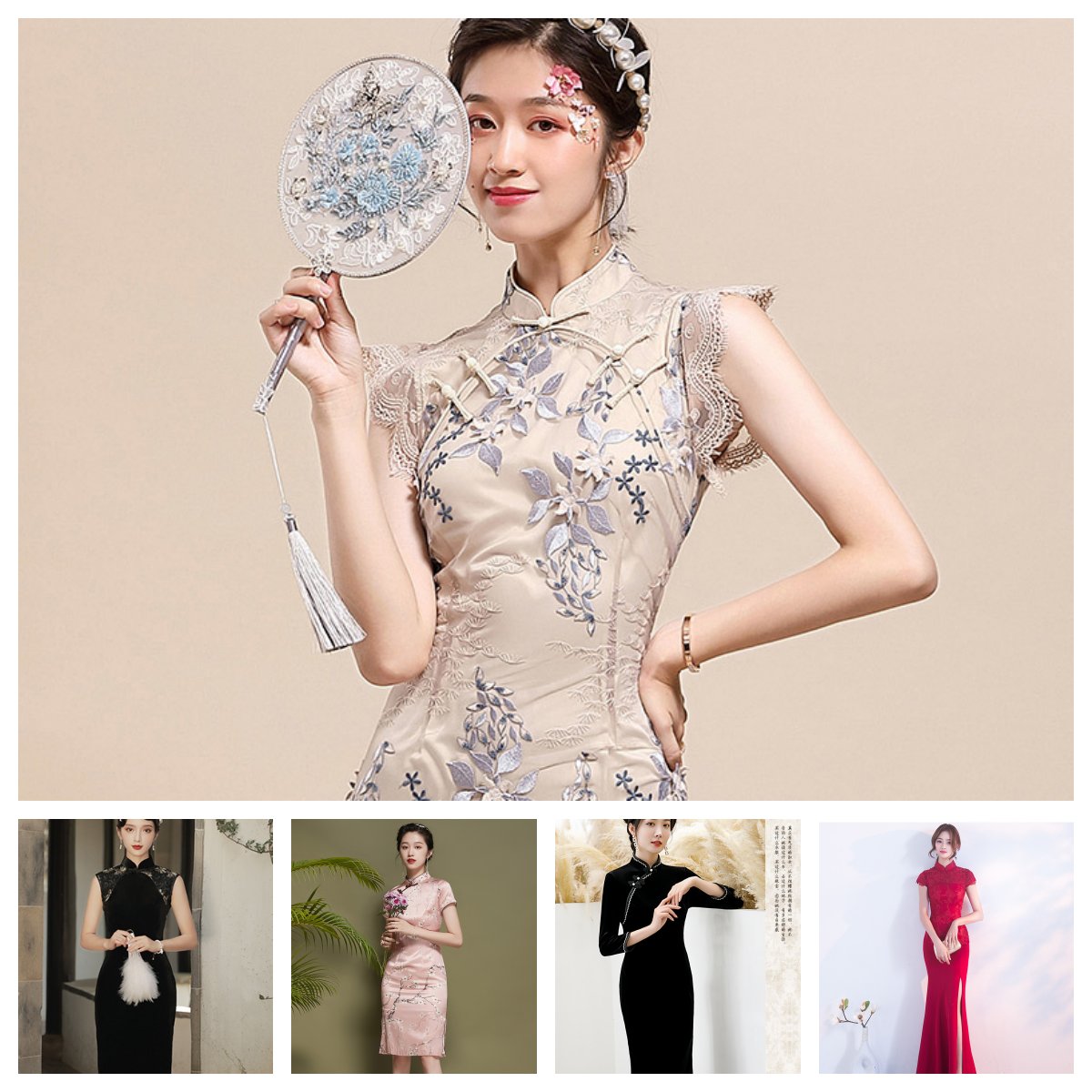 Traditional chinese qipao cheongsam dresses