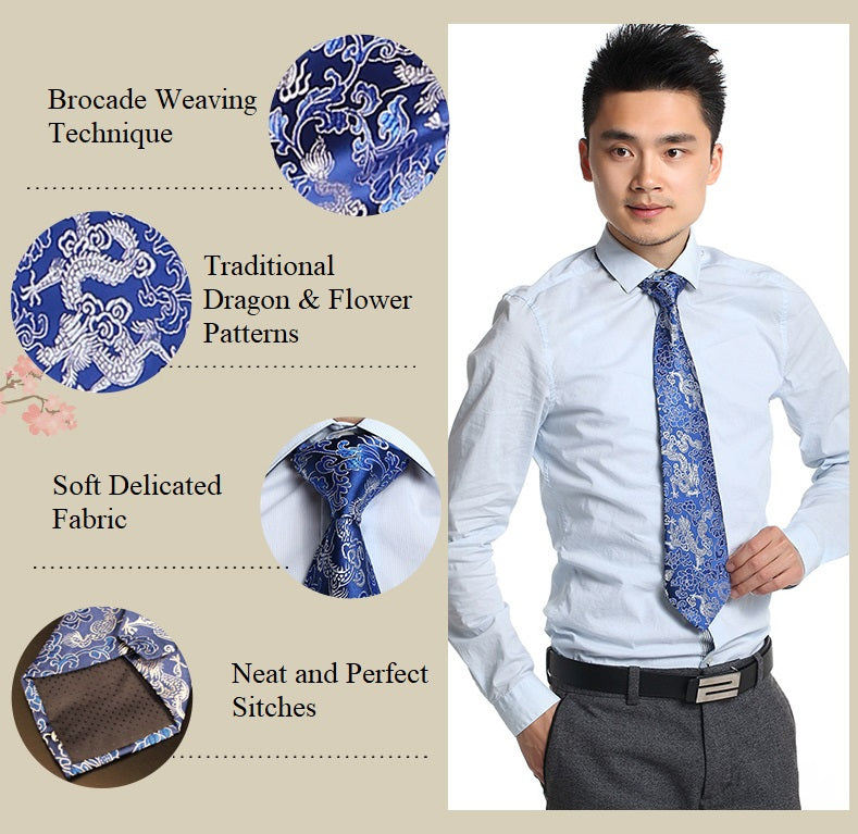 Brocade Dragon Necktie