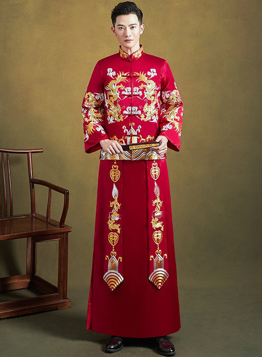 Chinese wedding outfit for the groom