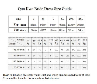 Chinese Wedding Qun Kwa Dress | Dragon & Phoenix Union