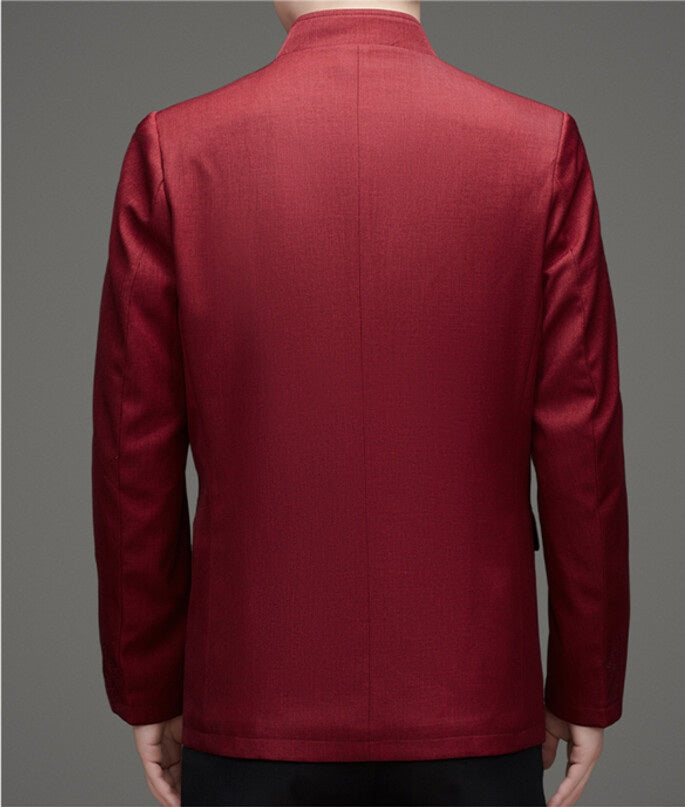 Mandarin Collar Men's Chinese Zhongshan Tang Suit