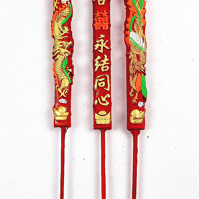Dragon & Phoenix Double Happiness Wedding Incense SticksBurner close