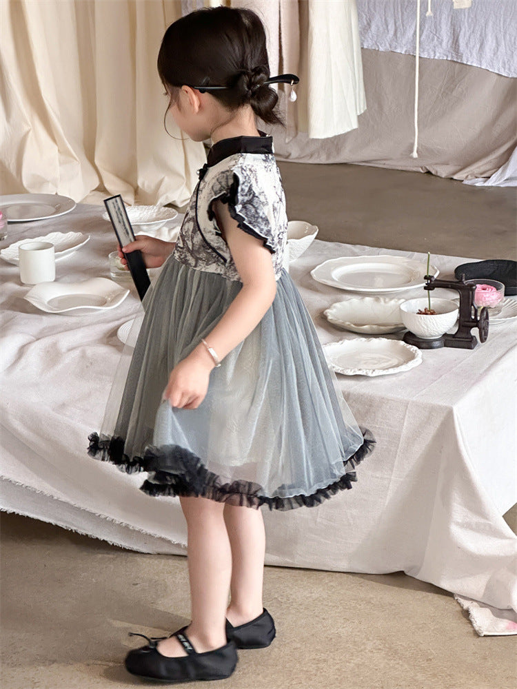 Tulle Qipao For kid | Ink