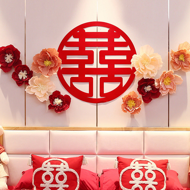 double happiness wall decoration for chinese wedding vietnames wedding tea ceremony