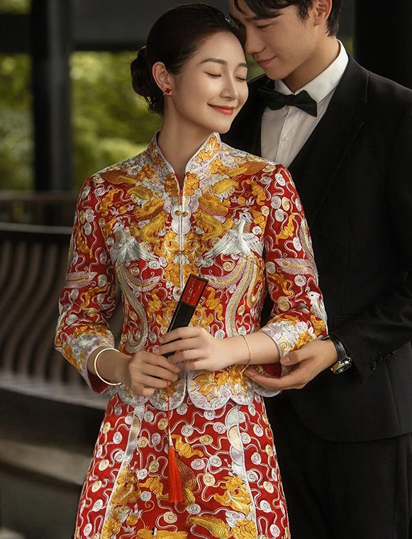 Chinese Wedding Qun Kwa Dress| Classy