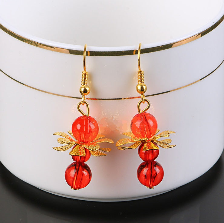 Red & Golden Oriental  Hairpiece | Daffodil
