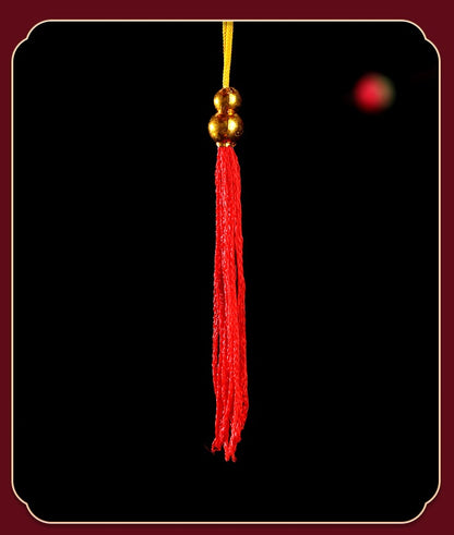 Oriental Red Flocked Lanterns