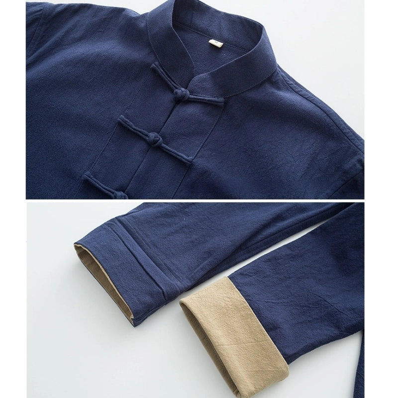 Men's Tang Cotton Linen Tang Jacket & Trousers