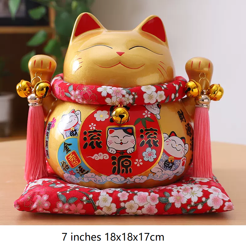  Golden Fortune  Fengshui Lucky Cat  Maneki Neko