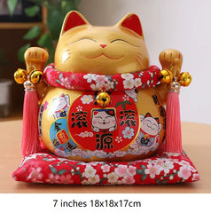 Golden Lucky Cat bring prosperity and good fortune into your space , also known as Maneki Neko