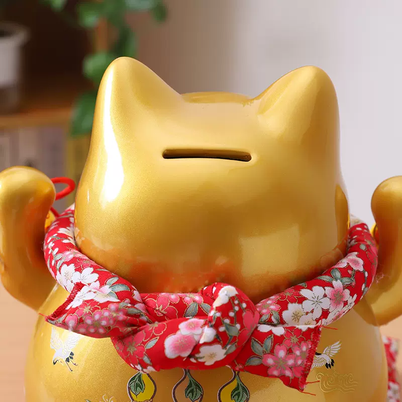 Golden Fortune  Fengshui Lucky Cat - Oriental Me