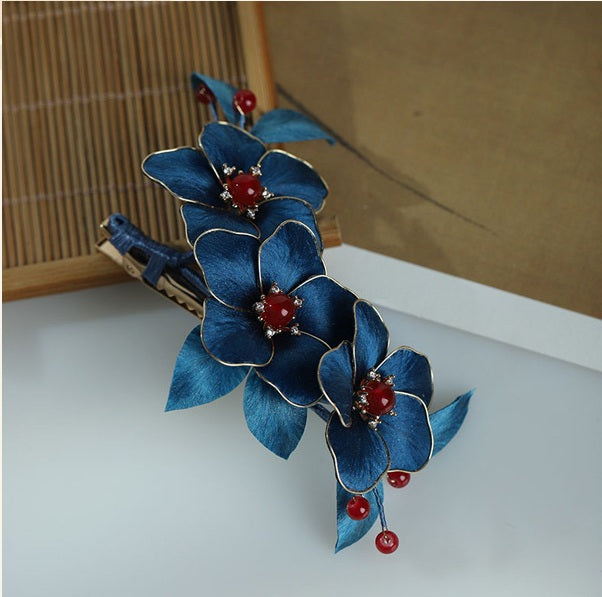 Gelb Rosa Jade gleich aussehen Floral Orientalisch Asiatisch Chinesisch Haarstab Kamm Haarnadel Haarteil Teezeremonie | Brautparty-Accessoires