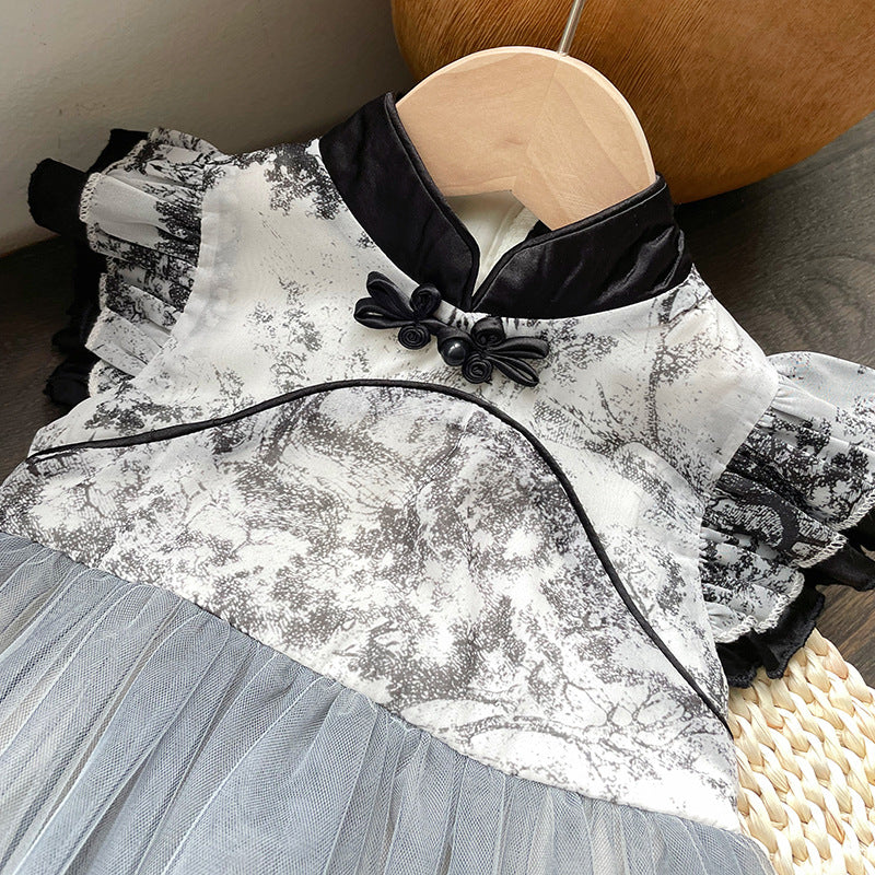 Tulle Qipao For kid | Ink