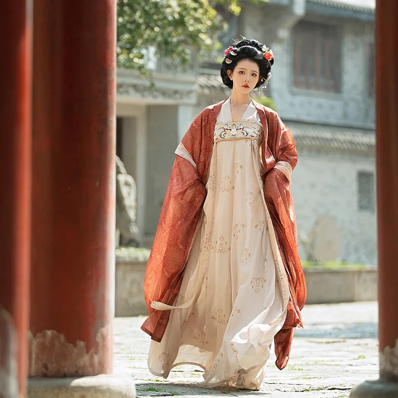DAYKET Haut Manches Longues Femme - Costume Traditionnel Chinois Tang Hanfu Ample, Chemisier Tai Chi Zen Bleu