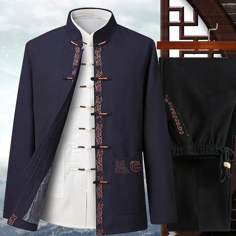 Traditional Chinese Mandarin Tang Jacket Suit | Fu