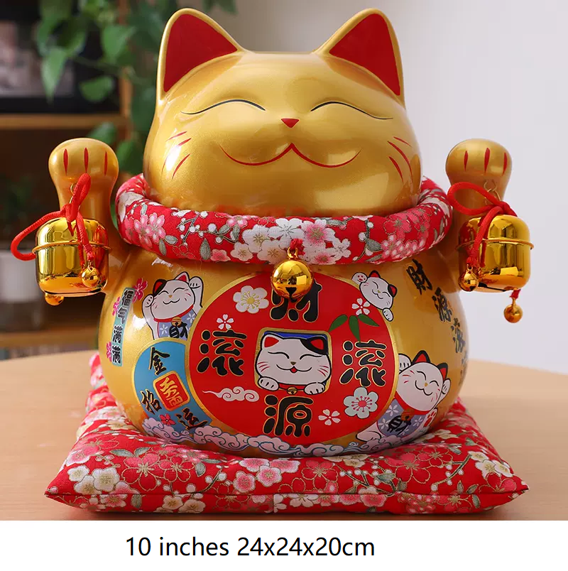  Golden Fortune  Fengshui Lucky Cat  Maneki Neko