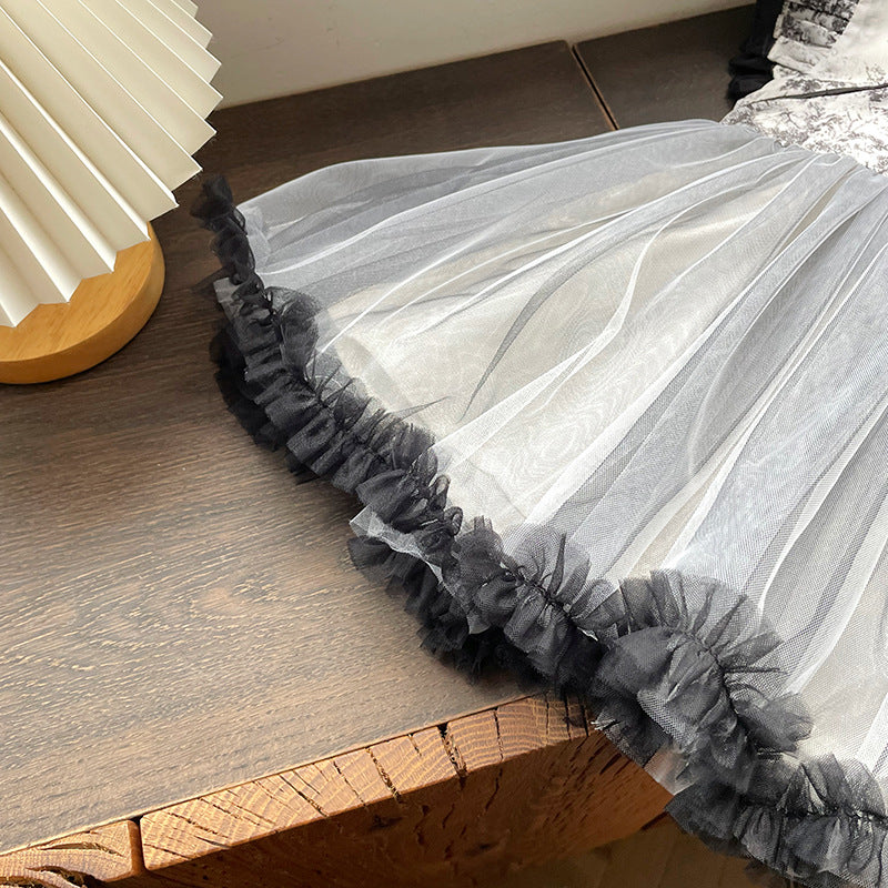 Qipao en tulle pour enfant | Ink