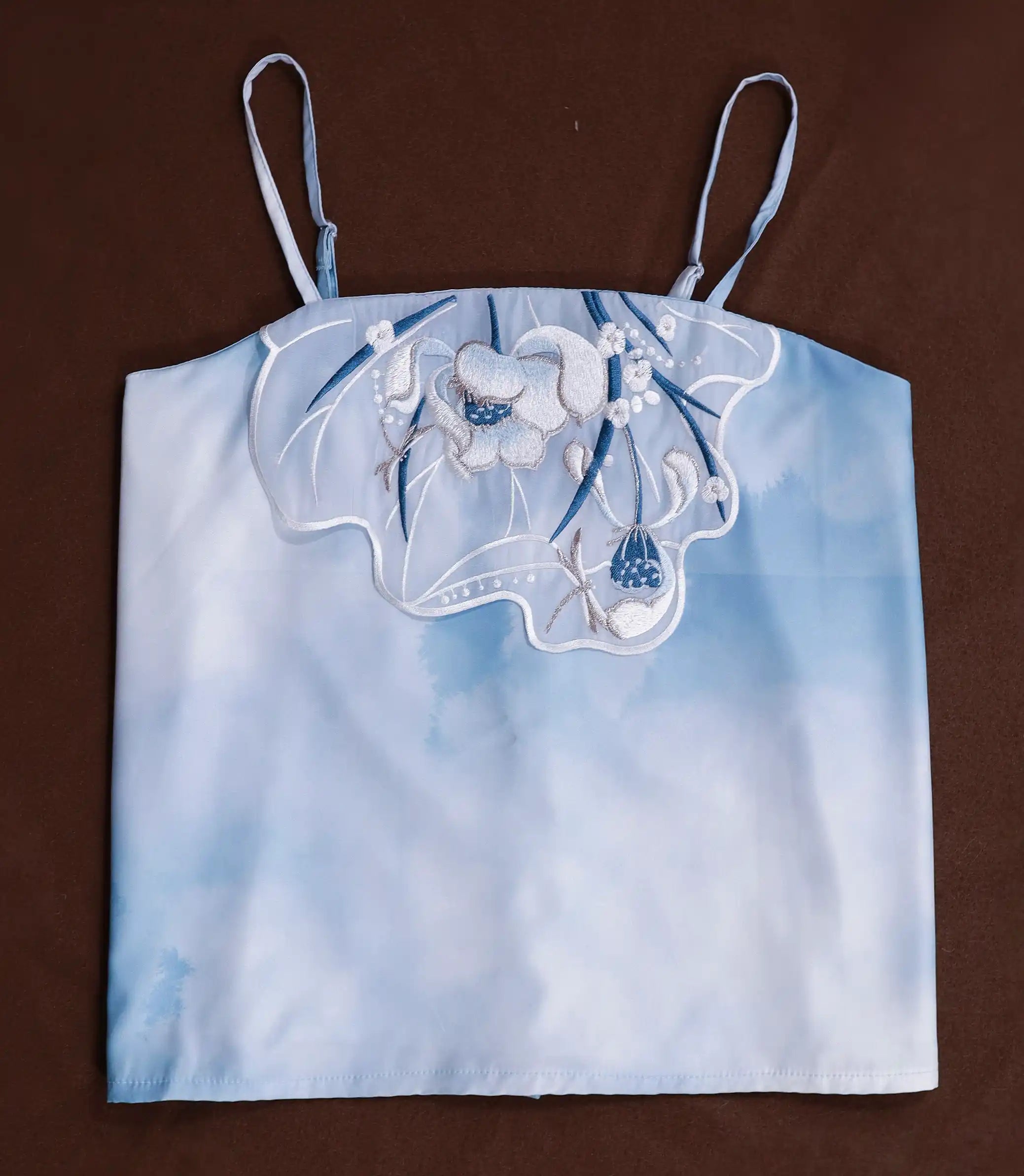 Blue and White  Song Dynasty Chinese Hanfu Dress | Lotus