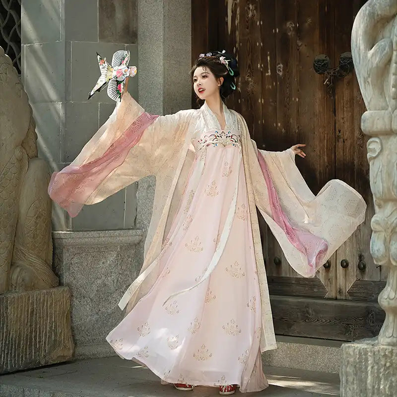Tenue Tang Dynasty Costume Traditionnel Chinois Hanfu Femme - Style Tang Dynasty - Pour Tenue Tang Dynasty Costume Traditionnel Chinois Hanfu Femme - Style Tang Dynasty - Pour