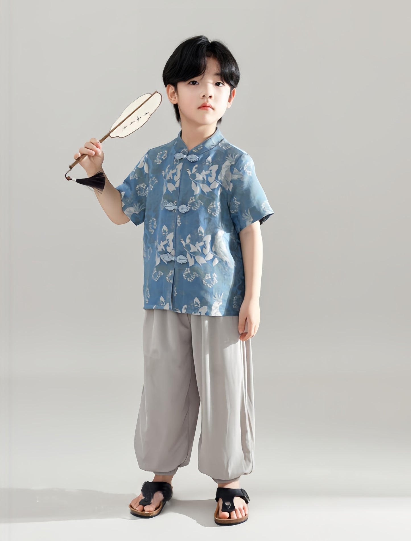 Kid's Qipao and Tang Jacket | Sky Blue