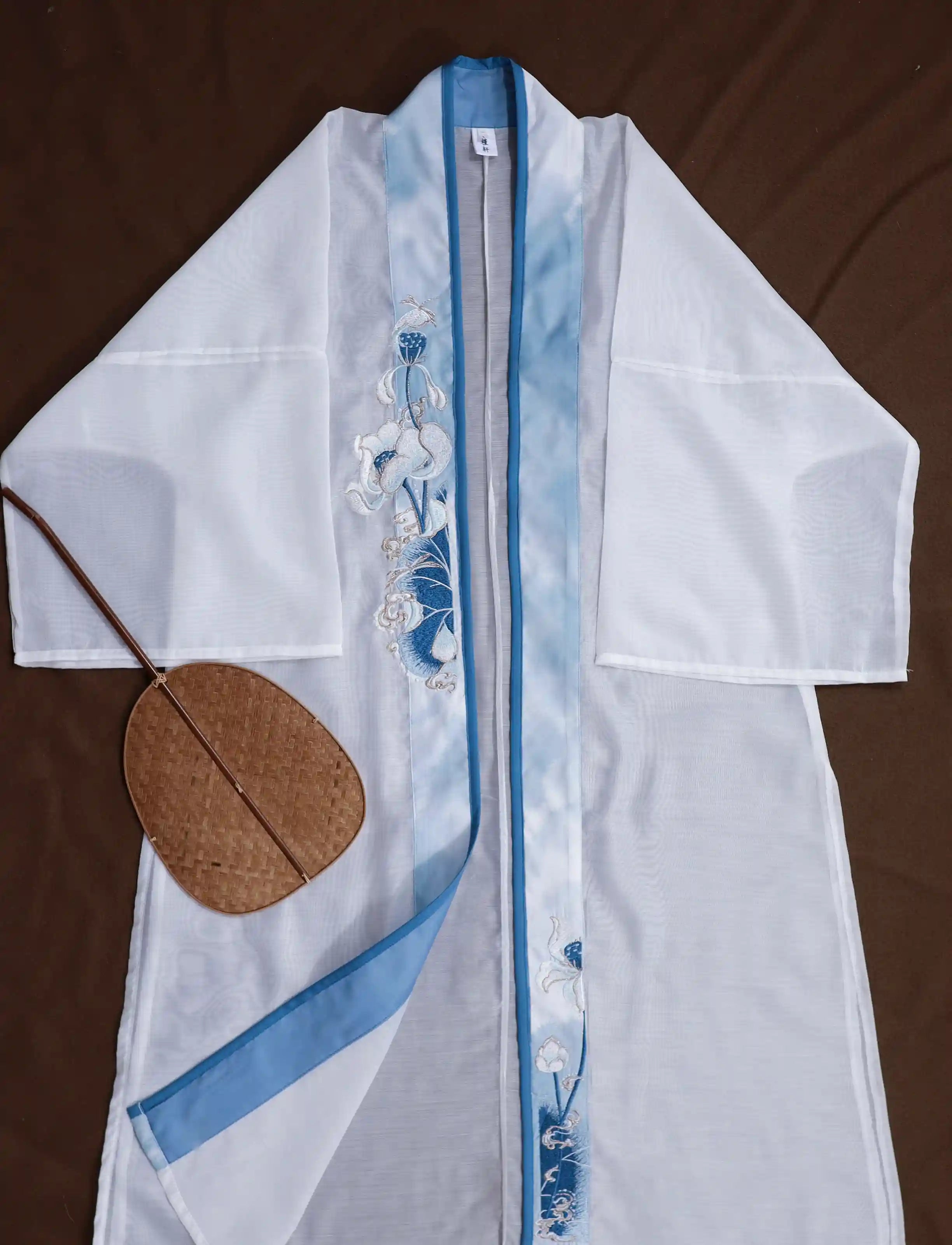 Blue and White  Song Dynasty Chinese Hanfu Dress | Lotus