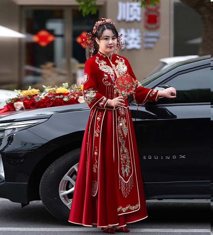 Traditional Chinese Wedding Qun Kwa Dress – Oriental Me