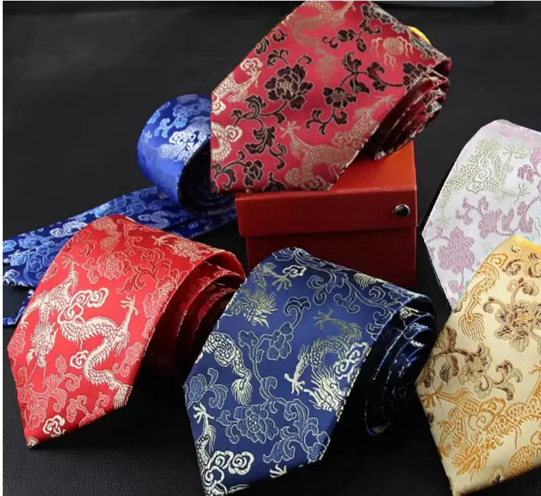 Brocade Dragon Neckties
