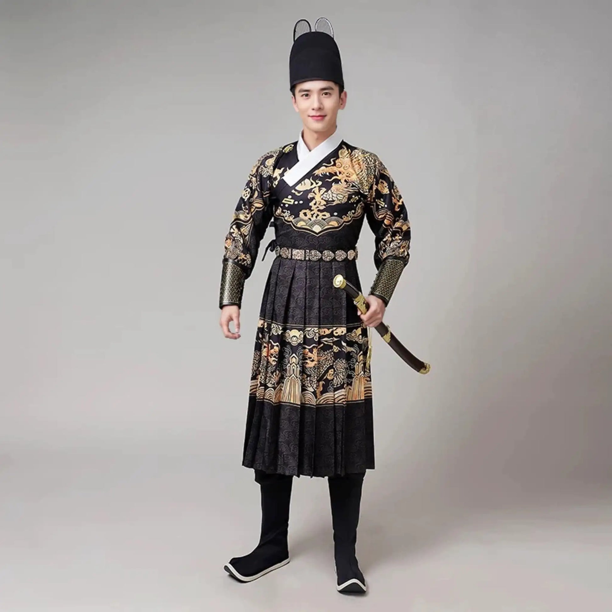 Men’s Ming Dynasty Dragon Hanfu Robe – Oriental Me