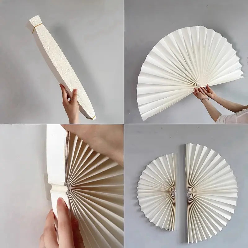 Large Folding Paper Fan Wall Decor