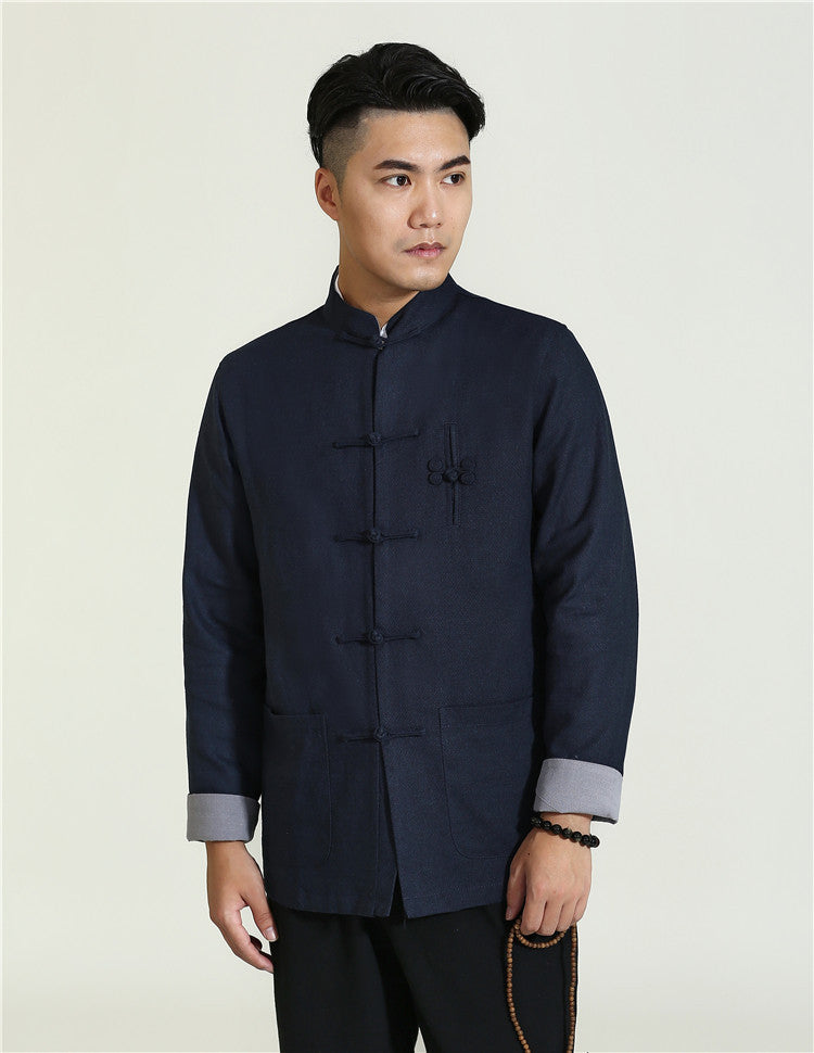 Linen Cotton Tang Jacket - Oriental Me