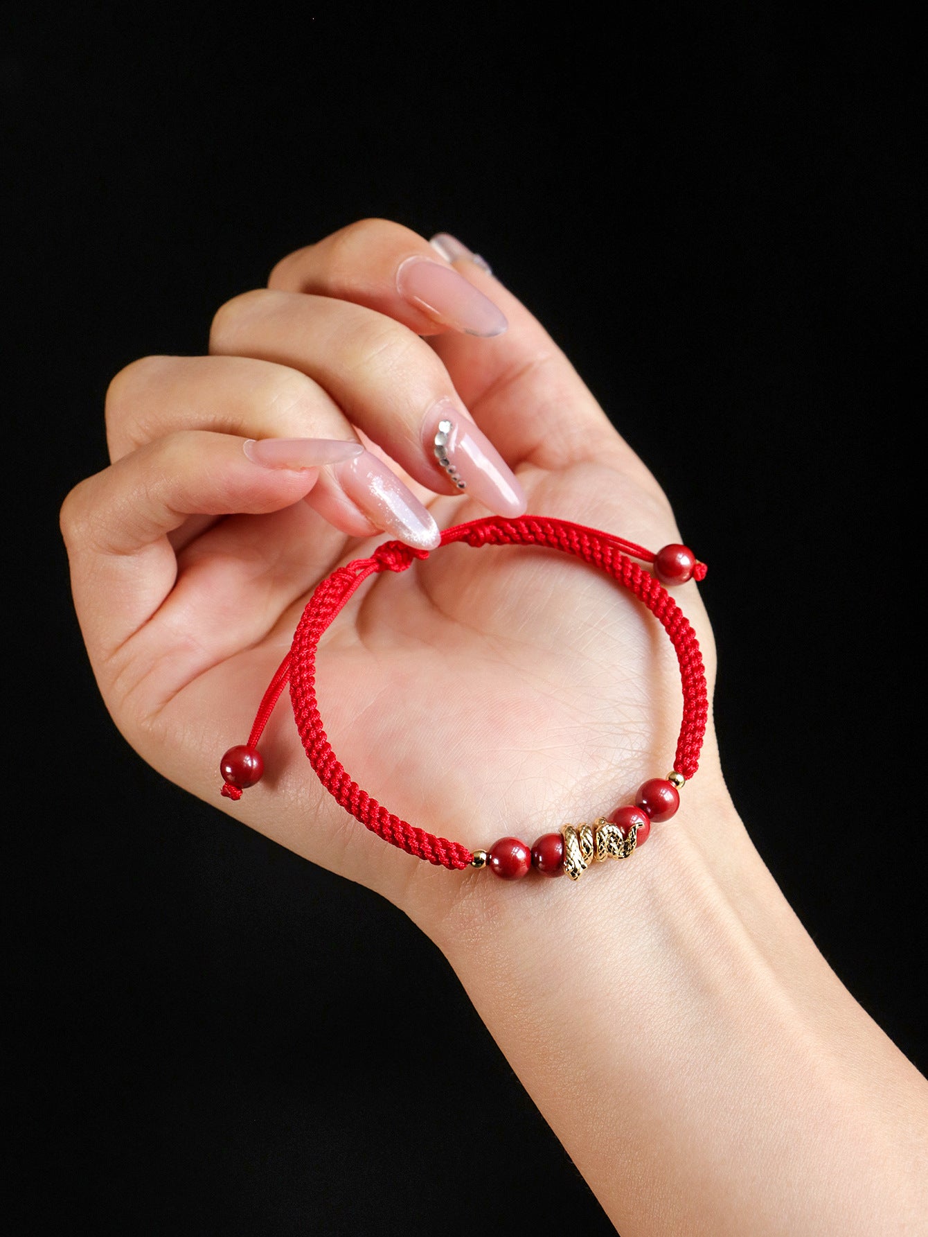 Year of the Snake Lucky Red Rope Bracelet