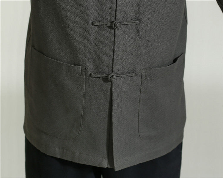 Linen Cotton Tang Jacket - Oriental Me