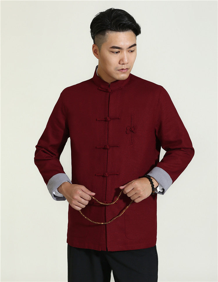 Linen Cotton Tang Jacket - Oriental Me