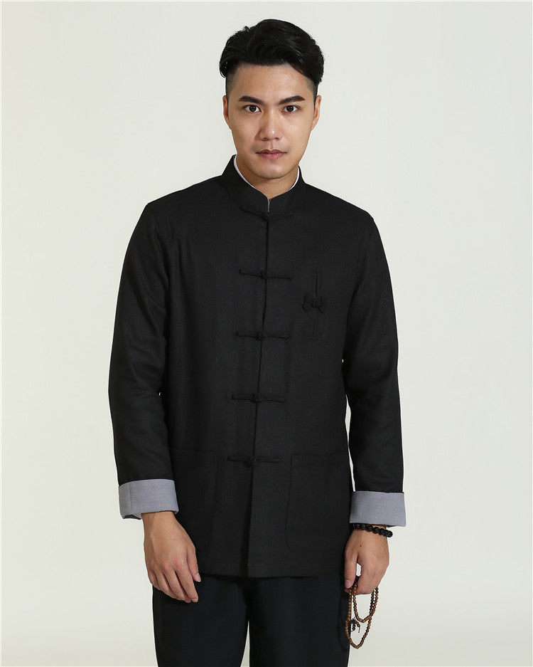 Linen Cotton Tang Jacket - Oriental Me