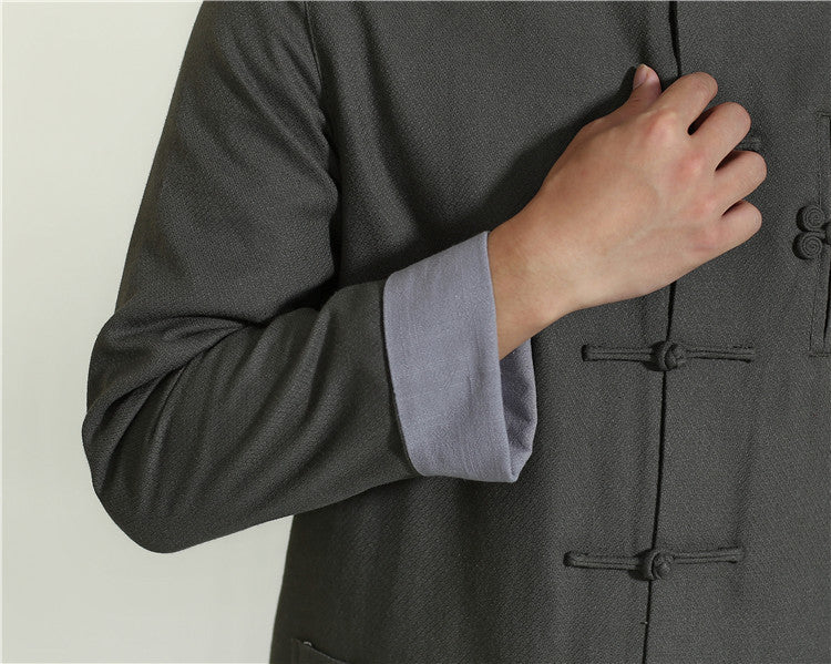 Linen Cotton Tang Jacket - Oriental Me