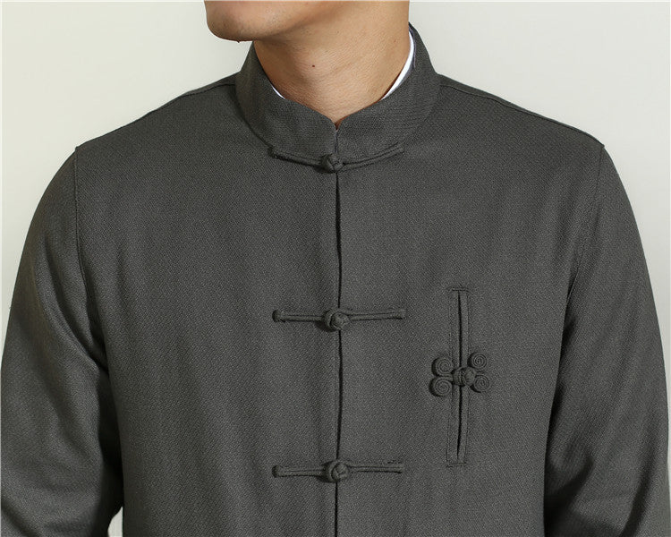 Linen Cotton Tang Jacket - Oriental Me