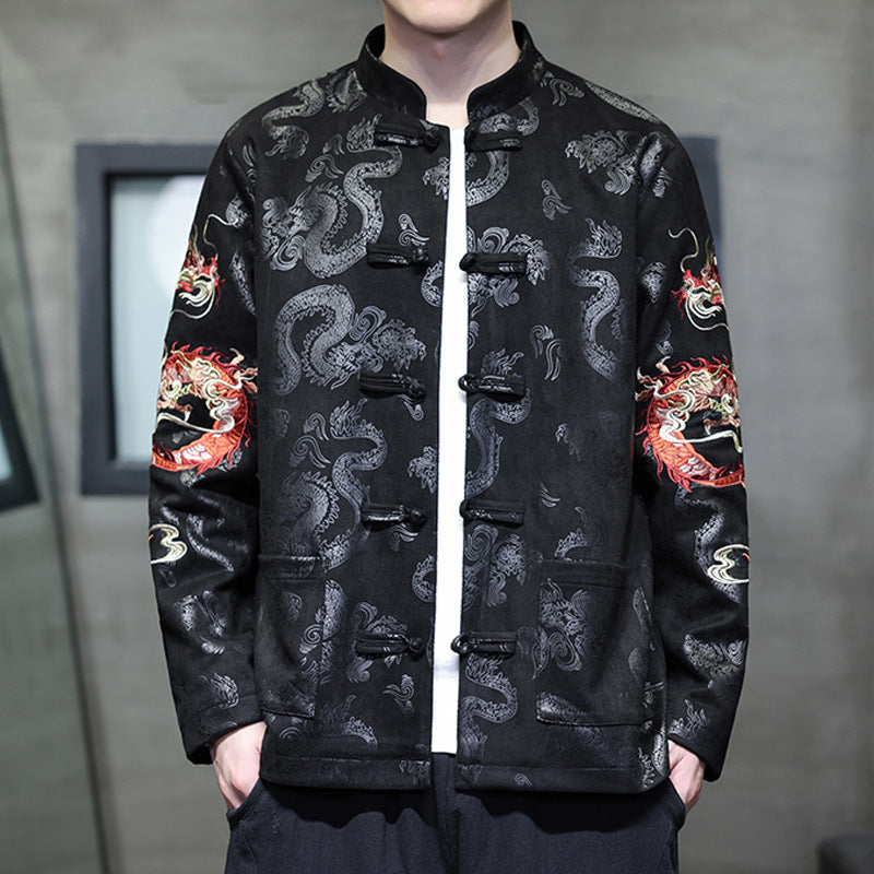 Tang Style Jacket Oriental Style Dragon Embroidered Tang Jacket – Oriental Me
