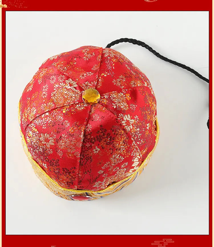 tradtional chinese hat patterns on a white background